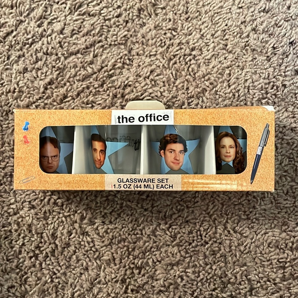 The Office shot glasses